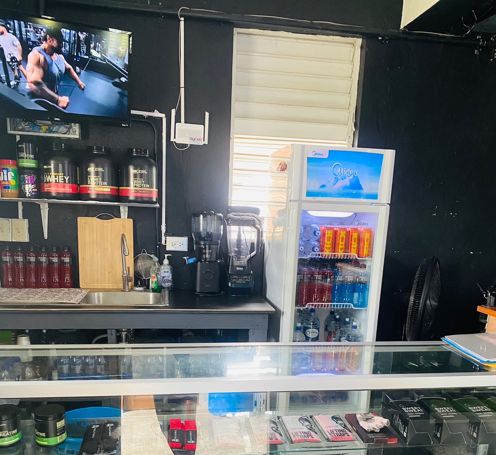 Recovery Zone with nutrition supplements